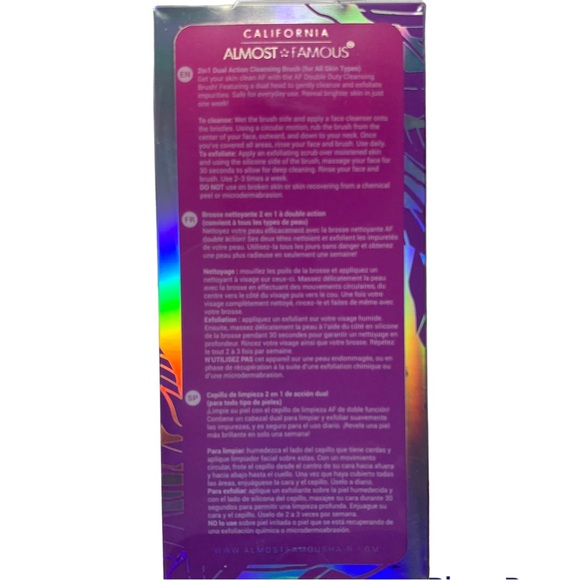 NIB Almost Famous “Clean Freak” Facial 2-in-1 Exfoliating Skin Cleaner - Picture 5 of 5